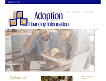 Tablet Screenshot of adoptionfinancinginformation.com